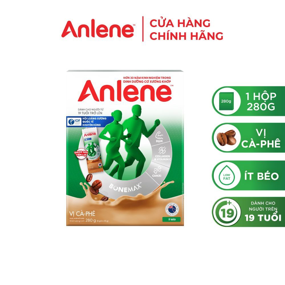 Sữa Bột Anlene Cà phê hộp 280g