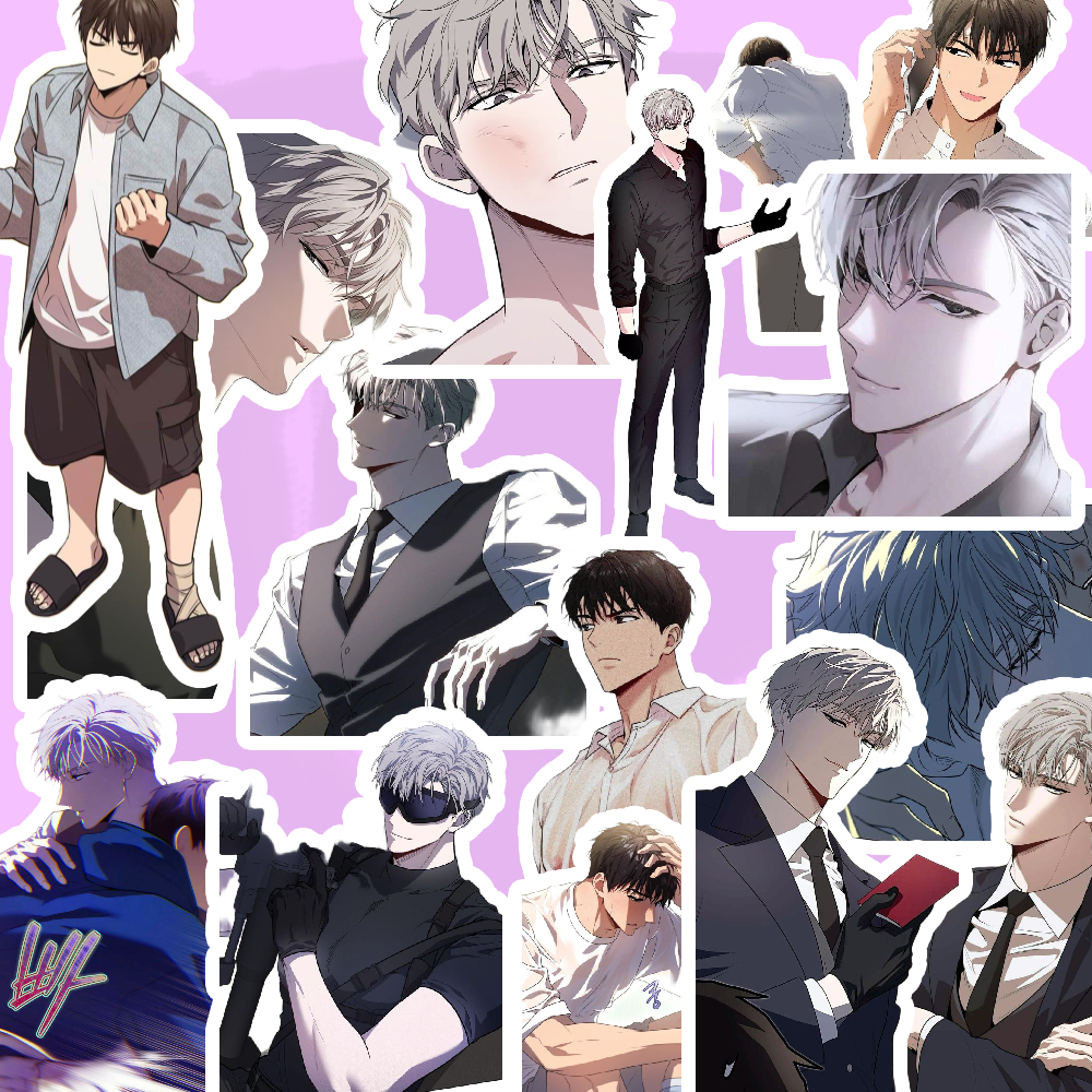 50-100 sticker Passion Đam mê Boys love manga manhwa hình dán trang trí không trùng 2-7cm