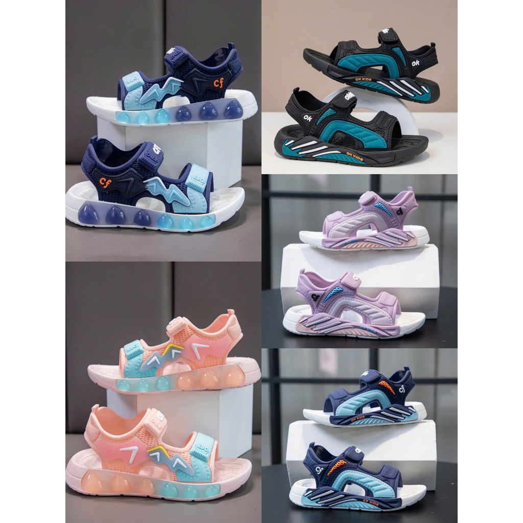 Dép sandal quai hậu cho bé trai và bé gái chất cao su Giày sandal đi học đi chơi chống trơn trượt