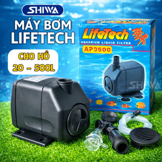 Máy Bơm Nước Cho Hồ Cá Lifletech, Bơm Nước Mini - Bơm Chìm Hút Cặn Lọc Nước Bể Cá, Sục Khí Oxy Shiwa