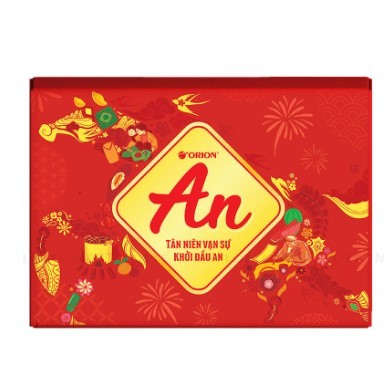 [TẾT AN ] Hộp Quà Tết Orion An Trung 890.6gG - Hộp quà Tân Niên Vạn Sự Khởi Đầu Nan Sang Trọng