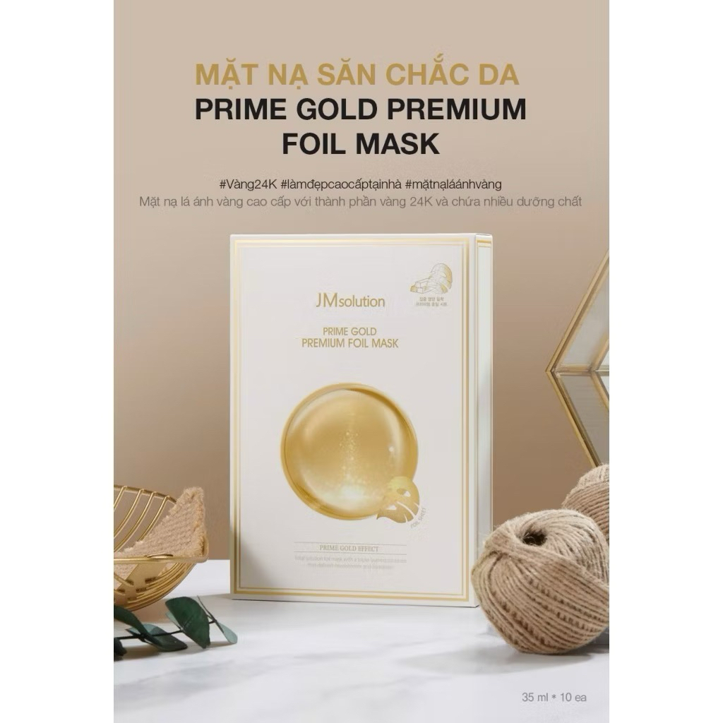 Mặt nạ JM Solution tinh chất vàng Prime Intensive Mask hộp 5 miếng