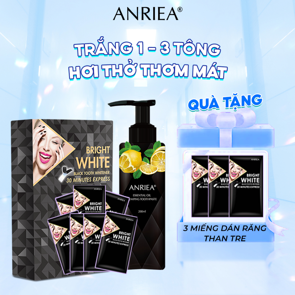 Combo MDTR Than Tre 7 ngày và KĐR Hương Chanh Anriea bảo vệ răng miệng hiệu quả