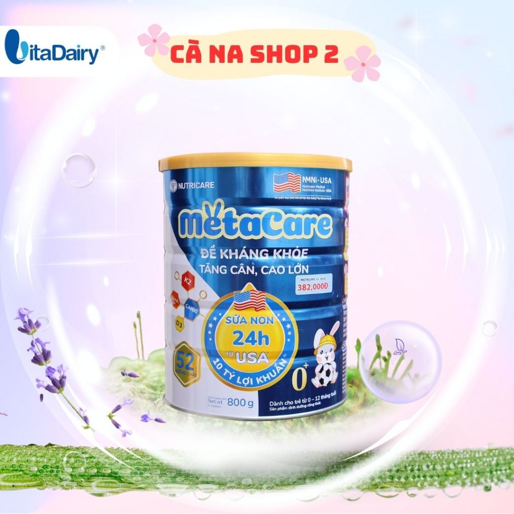 Sữa bột Metacare 0+ 800g (Xanh) - NUTRICARE
