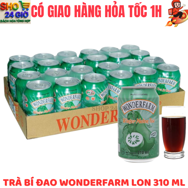 Wonderfarm Trà Bí Đao Thùng 24 Lon 310 Ml