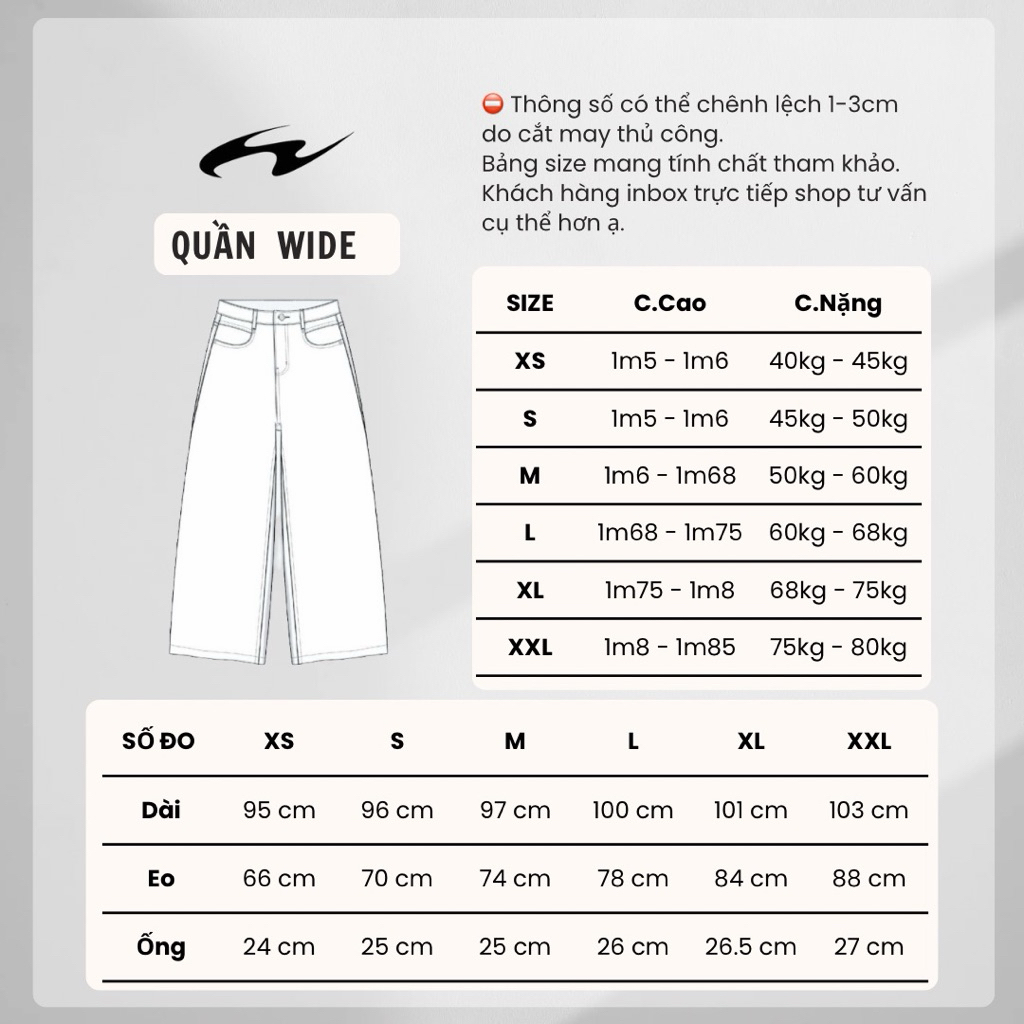 ALL WIDE STRAIGHT JEANS - Quần jeans ống đứng wide Whose. | BigBuy360 - bigbuy360.vn