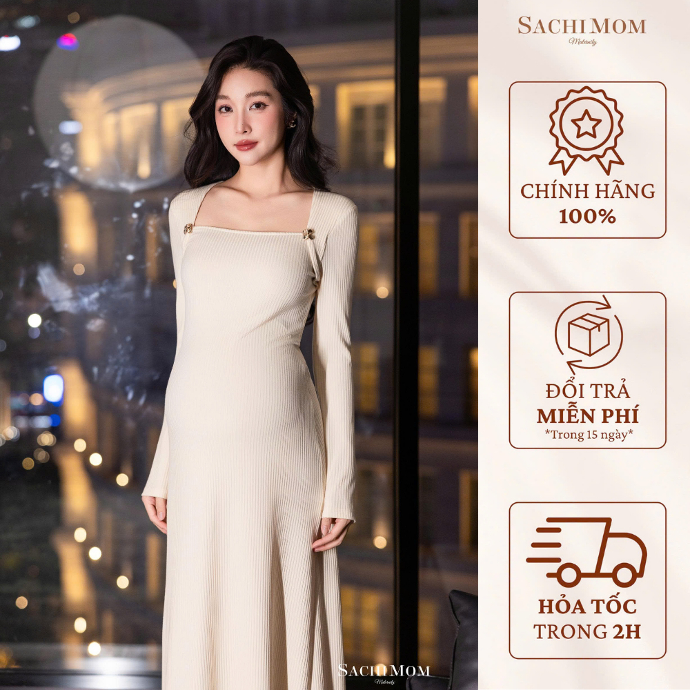 Đầm Bầu SACHIMOM - Váy Bầu Ôm Body IRENE DRESS