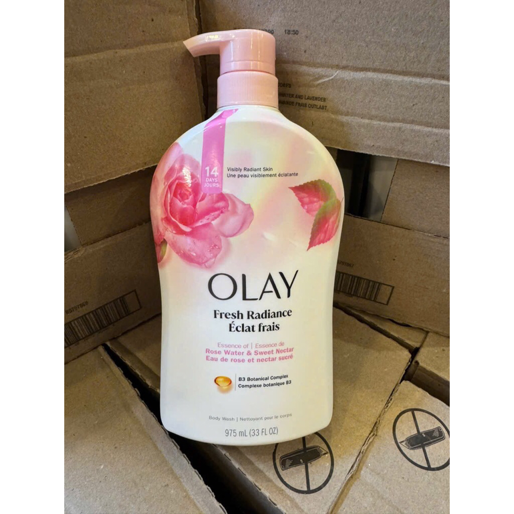Sữa tắm Olay Fresh Radiance hương hoa hồng 975ml