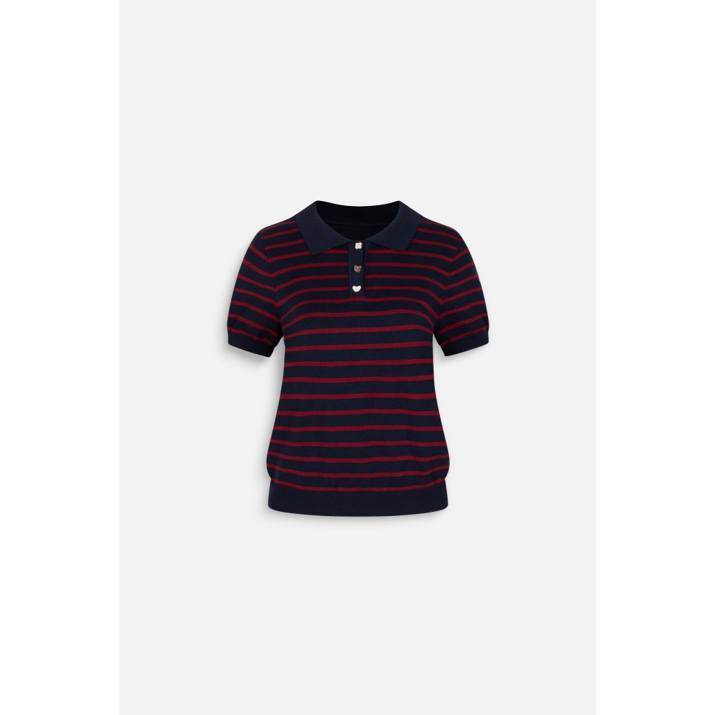 Áo len cổ polo nút cài kiểu dễ thương trẻ trung Knit Polo Sweetheart Buttoned phù hợp mọi dịp OLV | BigBuy360 - bigbuy360.vn
