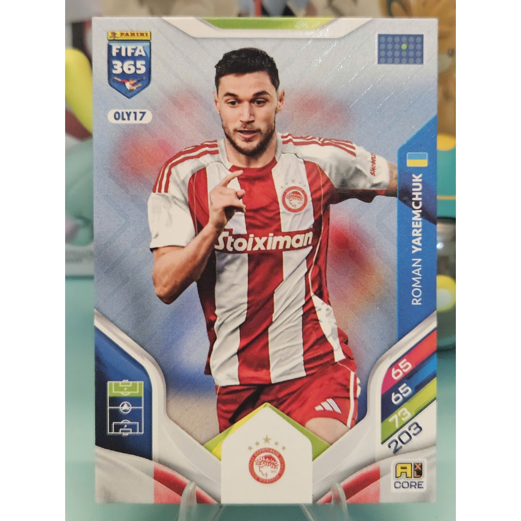 Thẻ Roman Yaremchuk Panini Fifa 365 2025/2026 (Olympiacos) (25/26) (Bóng Đá)