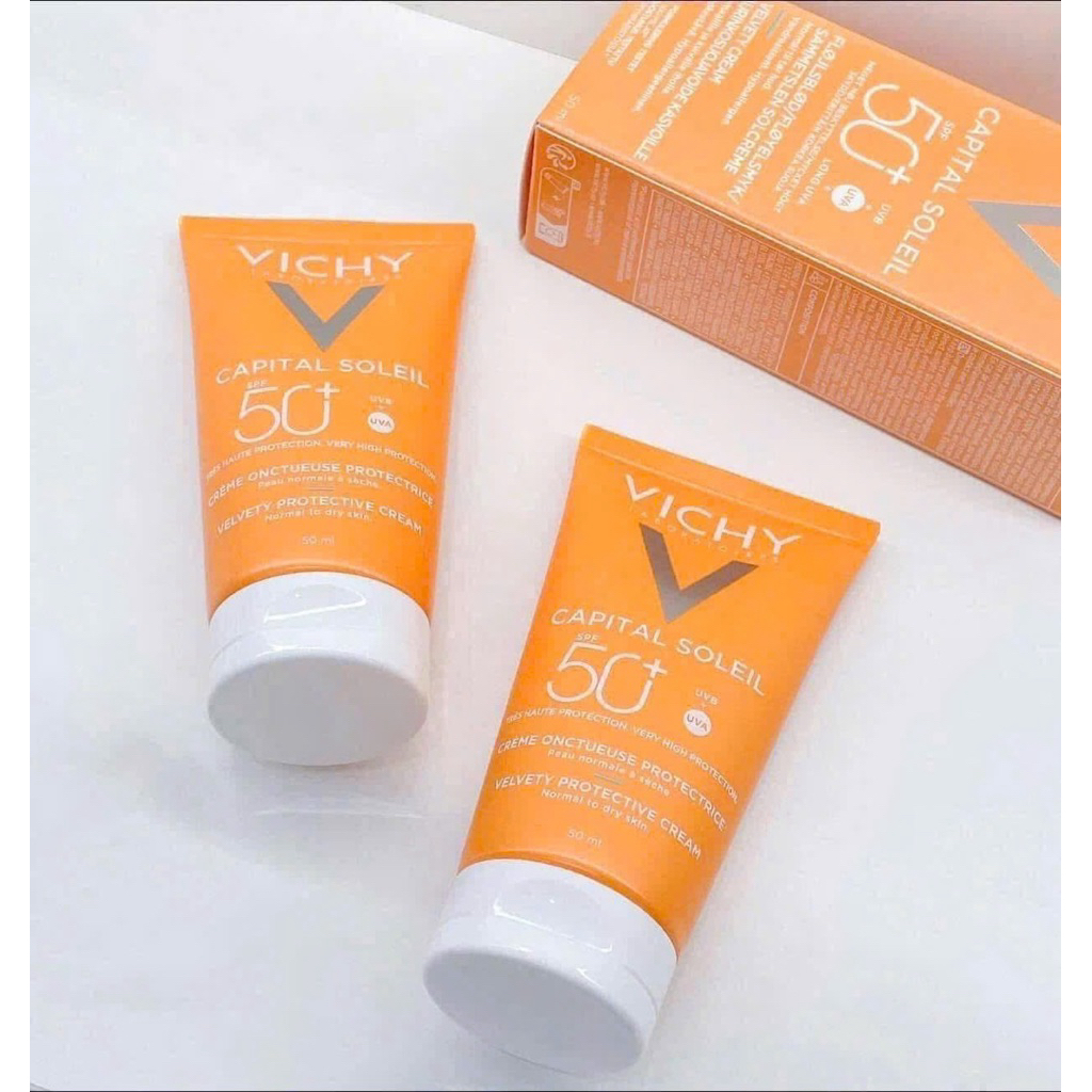 [xả kho thanh lý date 11/26] kem chống nắng vichy crem dạn cho da khô 50ml