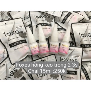 foxes hồng keo trong,keo đen 2-4s