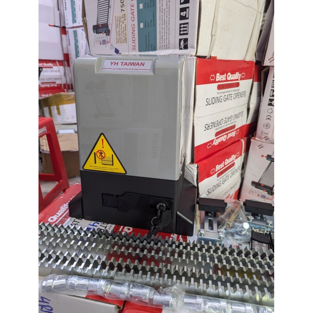 Combo mô tơ (motor) cửa cổng yh800 + 5 thanh răng lắp cổng trượt lùa