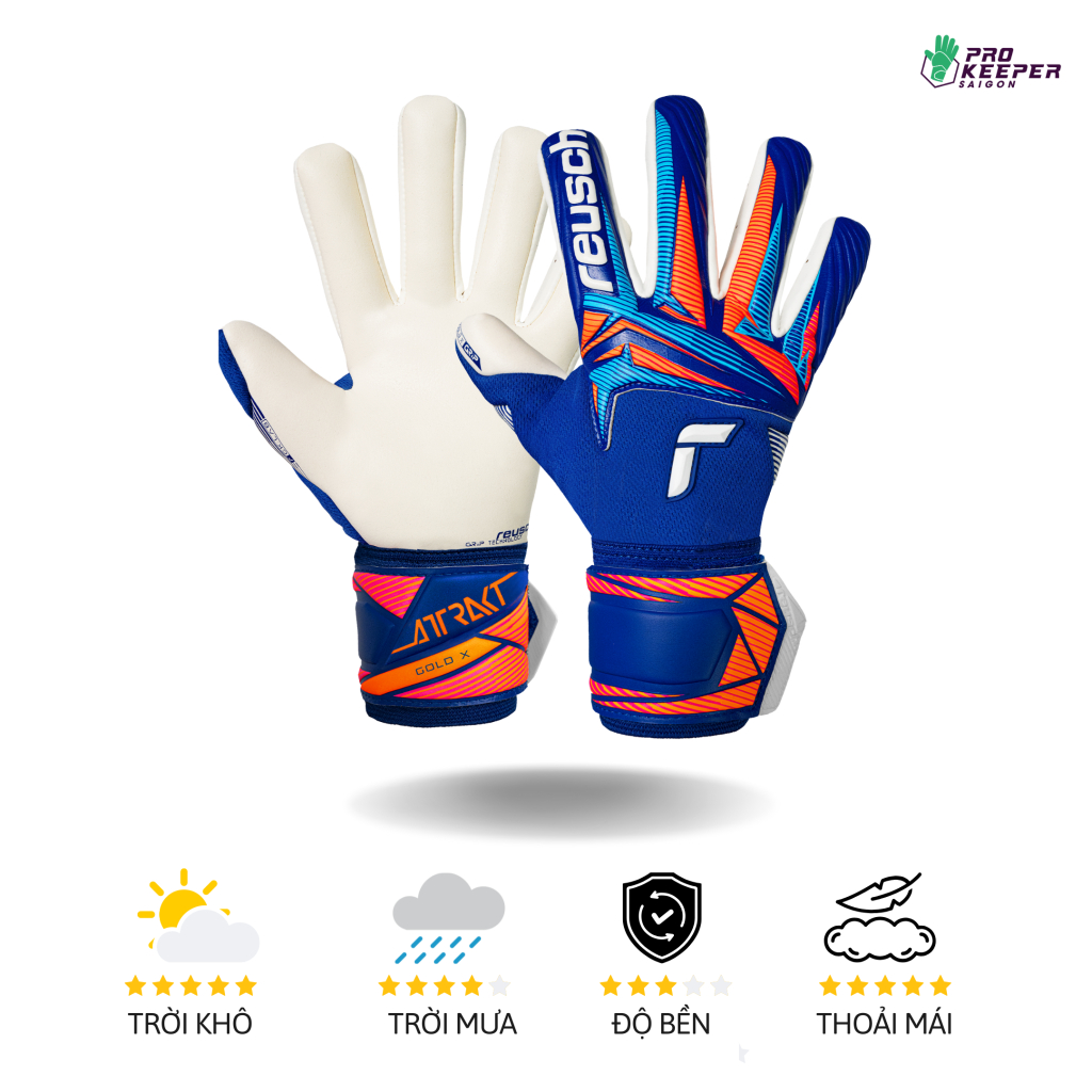 Găng Tay Thủ Môn Reusch Attrakt Gold X NC GK26 | 5670955 4126