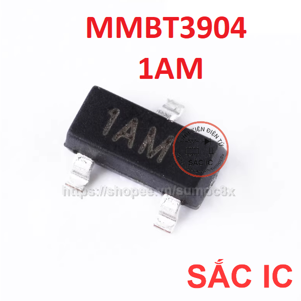 [KHAY1] MMBT3904 mã 1AM SOT-23 2N3904 3904 Transistor nghịch nhí 3 chân - Mới nguyên bản - Original 