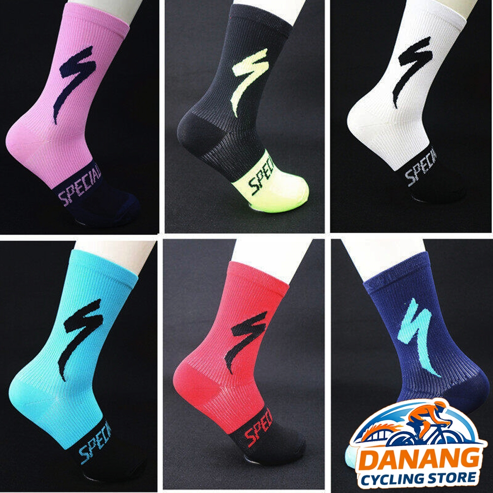 Tất (Vớ) Đi Xe Đạp Specialized S-Works Cổ Cao – Kiểu 02 – Thoáng Khí, Ôm Chân
