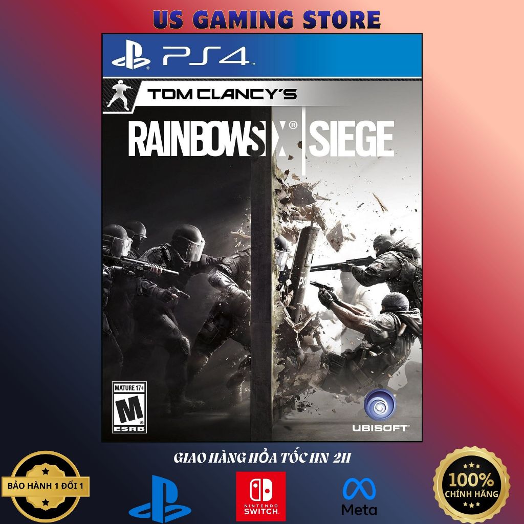 Đĩa game Tom Clancy's Rainbow Six: Siege PS4 (LIKE NEW)