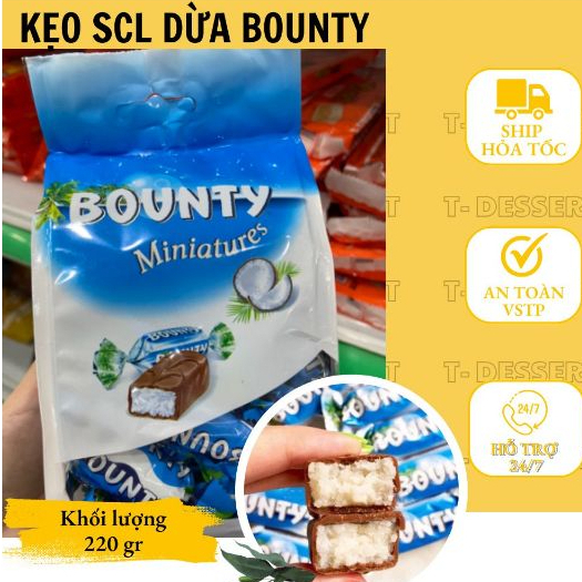 KẸO SOCOLA DỪA BOUNTY 250gr