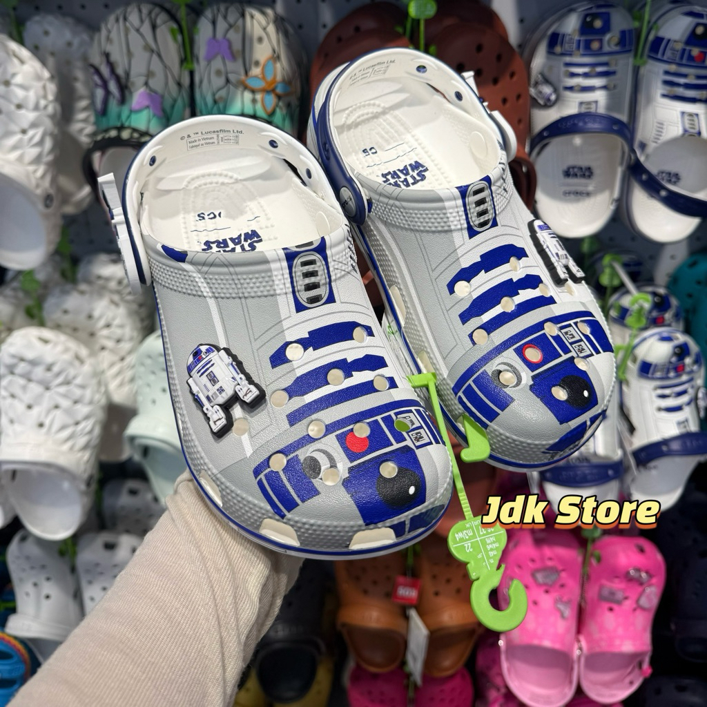JDK Store_Dép Sục Chống Trơn Star Wars Trắng Xám