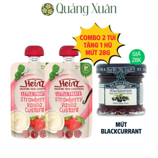 [HSD: 07/2026] Túi Custard Dâu Và Vani HEINZ 120g  [váng sữa Heinz]