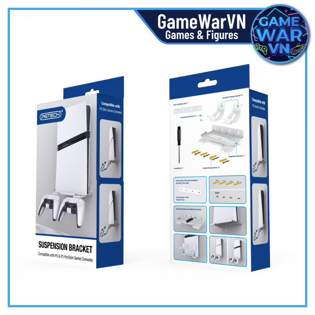 (Chính Hãng) Giá Treo Tường Cho Máy PS5 Pro/Slim/Fat (Wall Mount) - PGTECHu