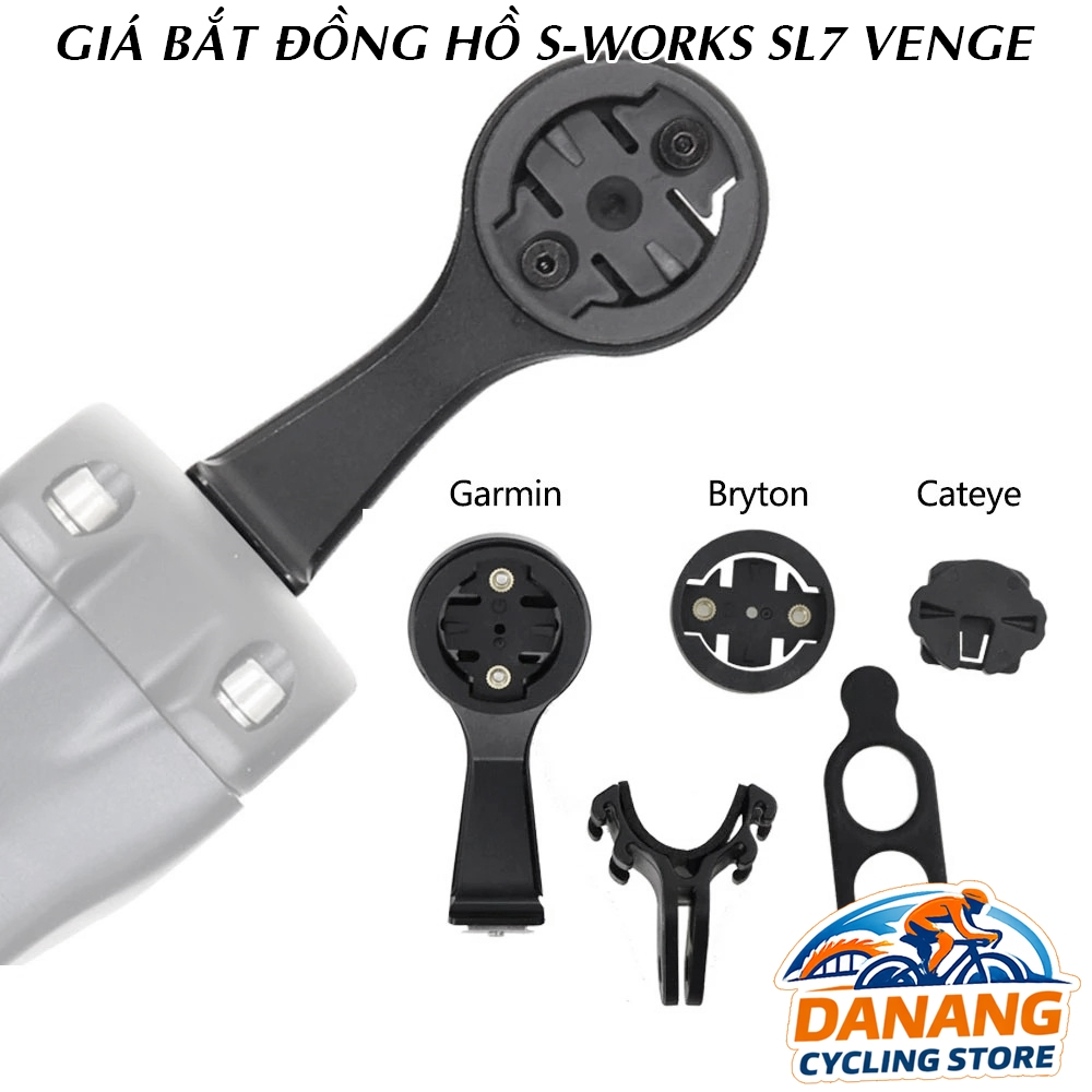 Giá Nhôm Bắt Đồng Hồ Tốc Độ Cho Xe Đạp S-Works SL7 & Venge – Chắc Chắn, Nhẹ