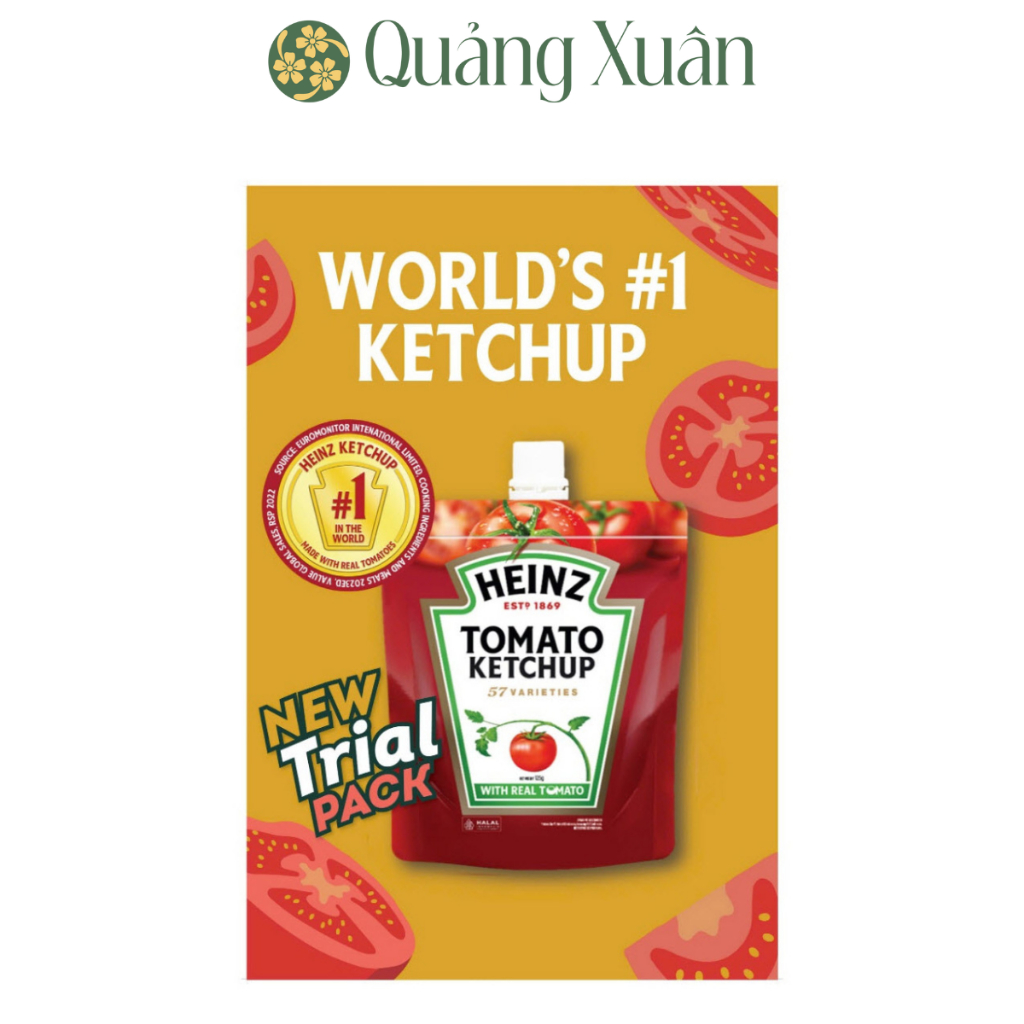 [Date 19/04/2026] Túi Tương Cà Chua HEINZ 125g [Mua 1 tặng 1]