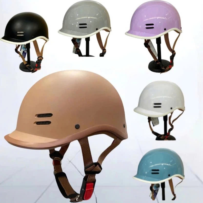 Mũ Bảo Hiểm Kiểu Dáng Cá Heo Đủ Màu Cao Cấp Phù Hợp Cả Nam Và Nữ