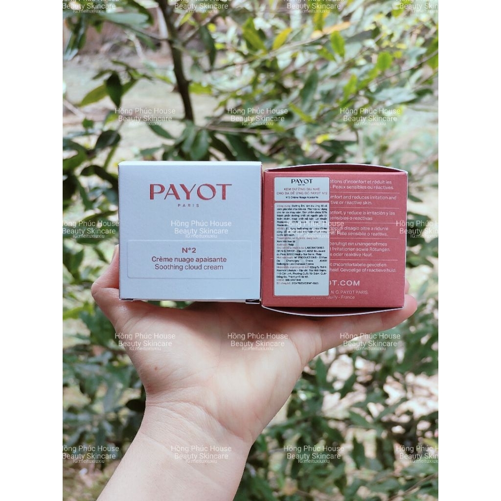 [Hàng công ty]Kem dưỡng lợi khuẩn PAYOT N'2 Soothing Cloud  cream Payot làm dịu da 50ML