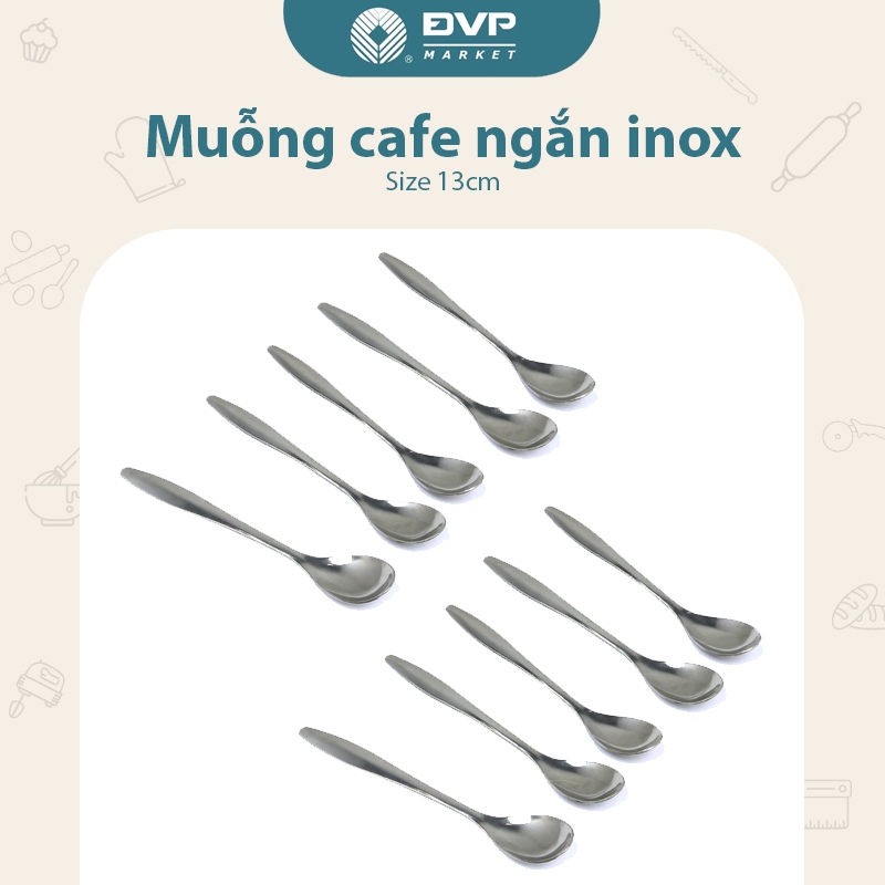 Muỗng cafe ngắn - Inox – 13cm