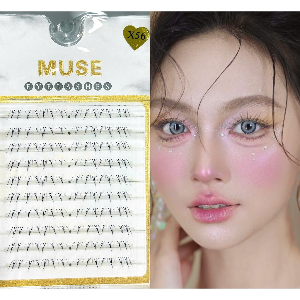 Lông Mi Dưới Muse Mã X56 – Mi Giả Hàng Hot, Nhẹ Mắt & Tự Nhiên- Mi Elite Beauty