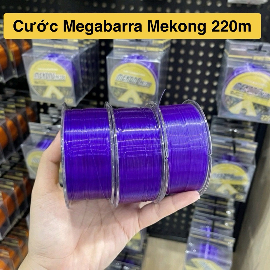 Dây cước câu cá Megabarra Mekong Pride 220m Chính hãng
