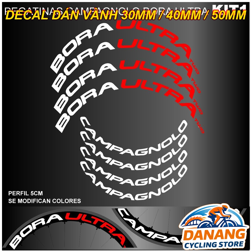 Tem Decal Dán Vành Xe Đạp Road 700C – CAMPA, DURA, GIANT, FAST FORWARD | Trang Trí Bánh Xe