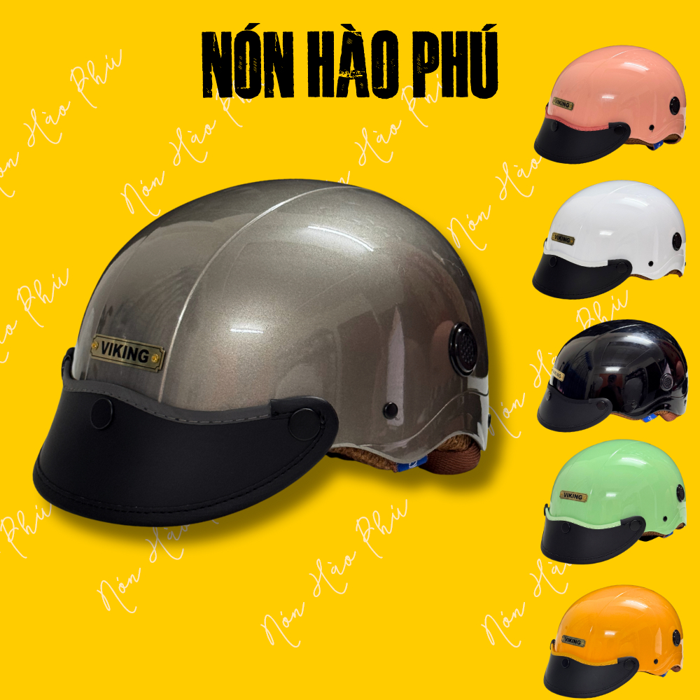 Mũ bảo hiểm nửa đầu SƠN VIKING02 SYMBOL BASIC, nón bảo hiểm chính hãng nam nữ cao cấp