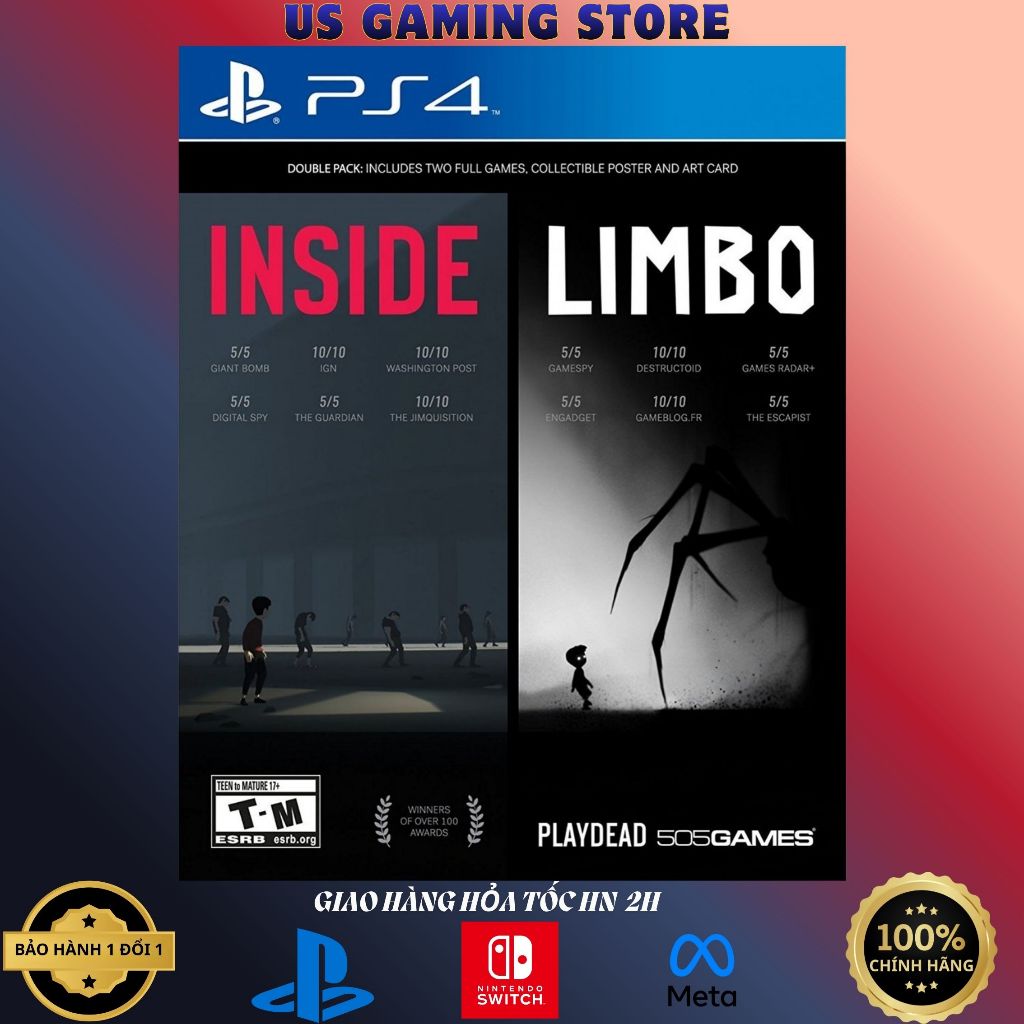 Đĩa Game Inside and Limbo 2 Pack PS4