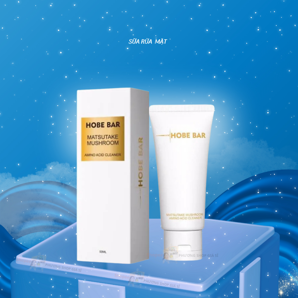 Sữa rửa mặt Hobebar làm sạch ,trắng sáng cho mọi loại da chai 50ml