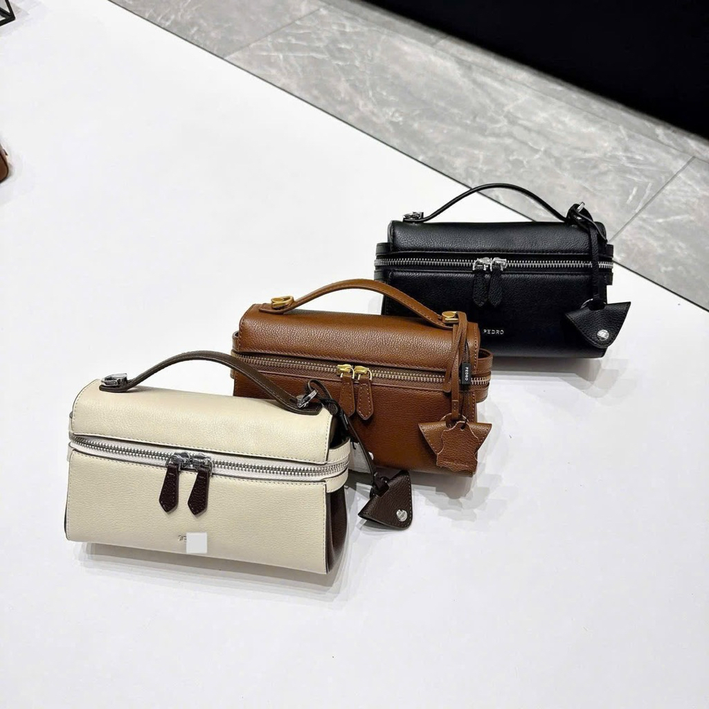 [Fullbox] Túi Đeo Chéo PEDRO hình thang Alyssa Laether size 21cm