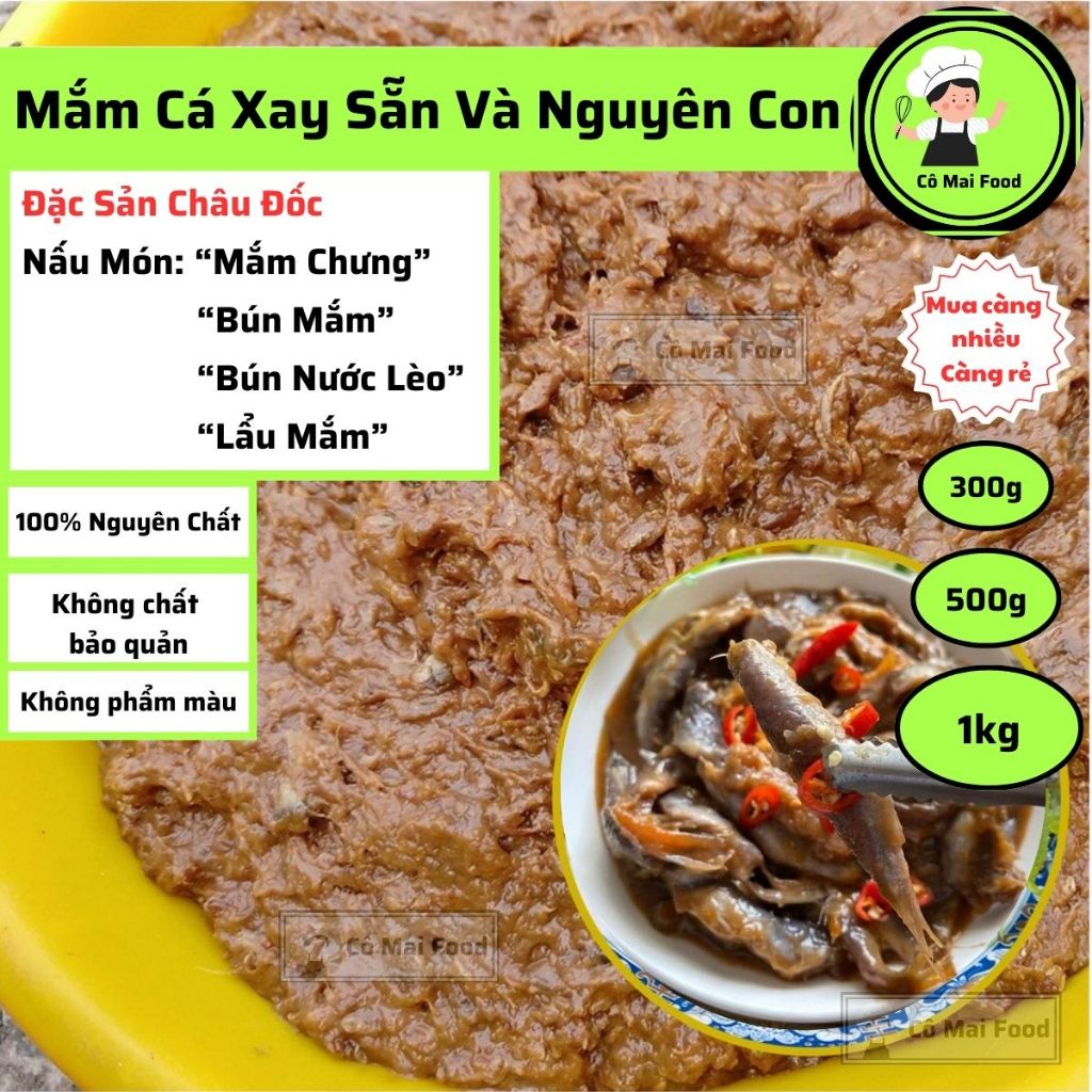 Mắm Cá Linh, Cá Sặc | XAY SẴN Và NGUYÊN CON | Dùng Chưng Thịt, Nấu Bún Mắm, Lẩu Mắm Miền Tây | Cô Mai Food - Mắm Cá