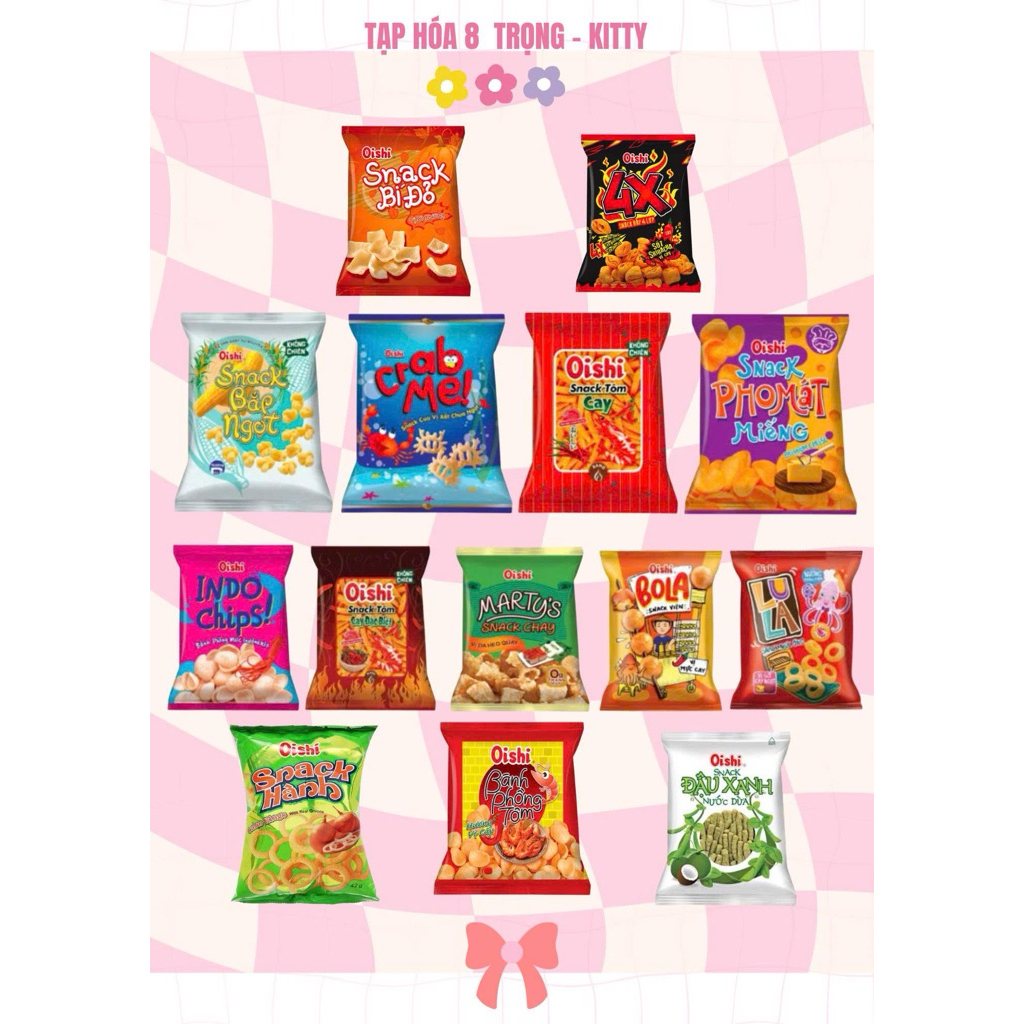 Combo 10 Bánh Oshi (Lớn-32gr)-Chính Hãng