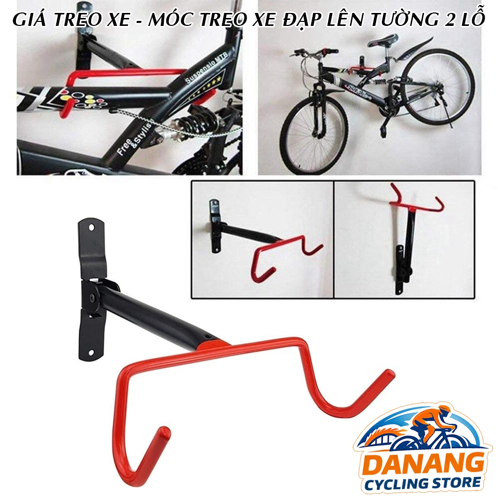 Giá Treo Xe Đạp Lên Tường 2 Lỗ – Móc Treo Ngang Móc Lớn – Chắc Chắn, Tiết Kiệm Diện Tích