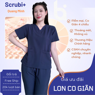 Đồng phục Spa vải lon CO GIÃN, Bộ Scrubs bác sĩ , Quần áo y tế, giáo viên