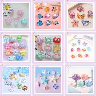🌊 Charm Động Vật Biển Trong Suốt – Phụ Kiện Trang Trí Handmade DIY, Ốp Lưng Điện Thoại, Nón Bảo Hiểm,...