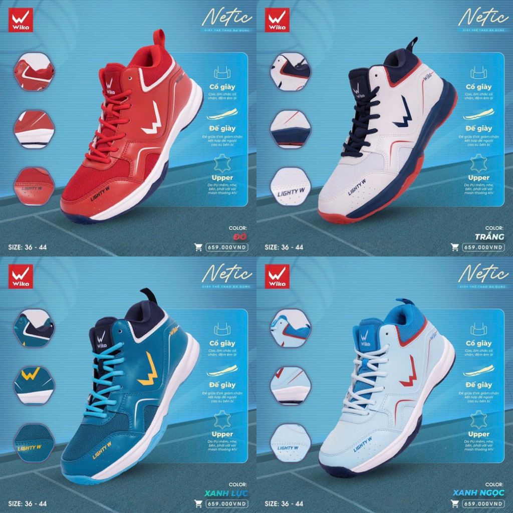 Giày thể thao đa năng Wika Netic