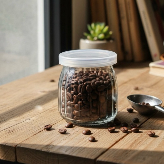 10 HỦ SỮA CHUA SỌC 200ml NẮP NHỰA/ HỦ THUỶ TINH