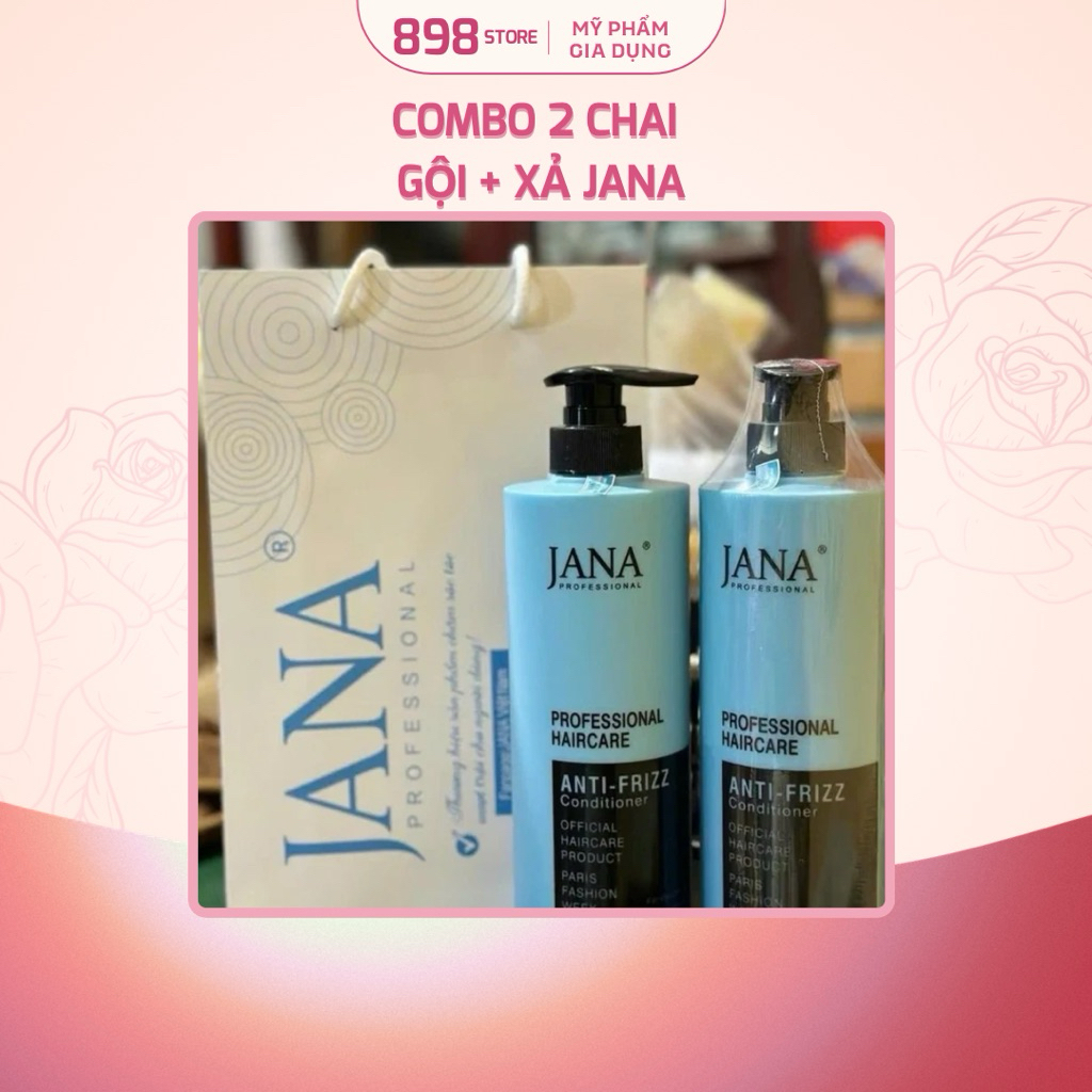 [COMBO 2 CHAI] Cặp dầu gội + Xả Janna 800ml/1 chai