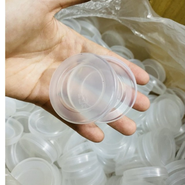 10 NẮP NHỰA CAO CẤP NHỰA DẦY- NẮP HỦ SỮA CHUA/Pudding