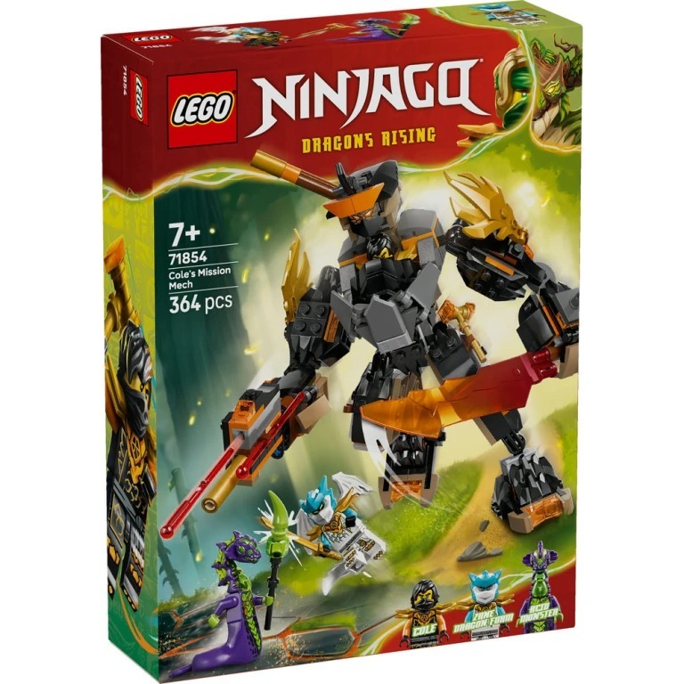 71854 LEGO Ninjago Dragons Rising Season 4 Cole's Mech Mission and Zane–   Đồ chơi lắp ráp Chiến giá
