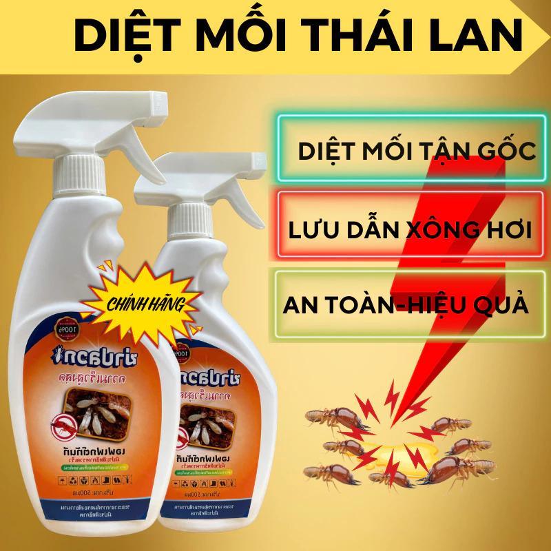 Chai Xịt Diệt Mối Mọt THÁI LAN 500ml Chuyên Diệt Mối Khung Gỗ Sàn Gỗ Tủ Bếp Tường Trần Nhà Mọt Mây Tre An Toàn Hiệu Quả