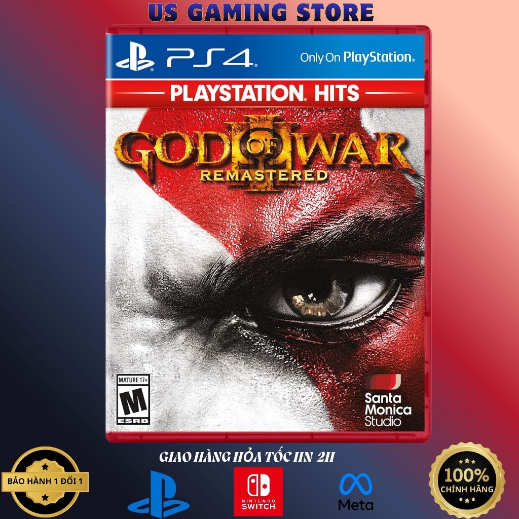 Đĩa game God of war 3 remastered PS4
