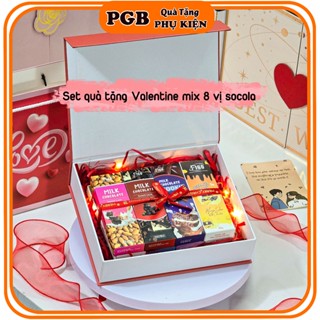 [Qùa tặng Valentine+ Đủ Hộp+Túi] Set Quà tặng Socola đen các vị Mix đều Socola đen và socola sữa FIGO 20gr cao cấp